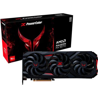 PowerColor radeon rx 9070 red devil 16gb oc grafische kaart (zwart, rdna4, gddr6, 3x displayport, 1x hdmi)