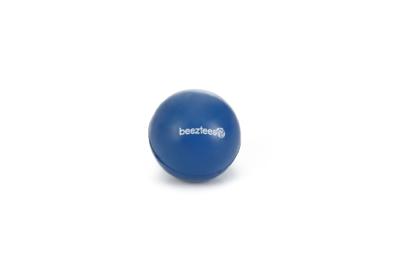 Rubber bal massief hondenspeeltje blauw 4.5 cm