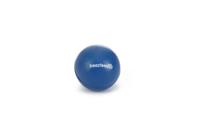 Rubber bal massief hondenspeeltje blauw 4.5 cm - thumbnail