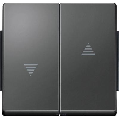 Merten 343414 Wisselschakelaar Afdekking AquaDesign Antraciet 1 stuk(s)