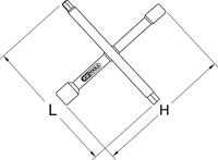 KS Tools 1166000 Kruissleutel - thumbnail