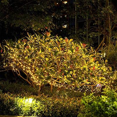 Solar lichtsnoer twinkle met 300 leds in koperdraad
