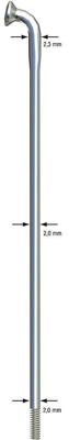 Sapim spaak 14-266 x-strong rvs zonder nippel (100st)