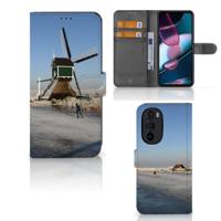 Motorola Edge 30 Pro | Flip Cover | Schaatsers - thumbnail