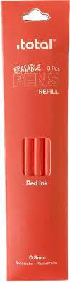 Itotal Uitwisbare inkt navulling rood, 3st.