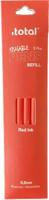 Itotal Uitwisbare inkt navulling rood, 3st. - thumbnail