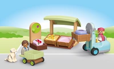 Playmobil® Junior 71691 biologische marktkraam & heftruck - thumbnail