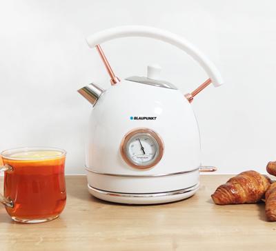 Elektrische waterkoker Blaupunkt EKS802WH, 1,8L, 3000 W, Wit