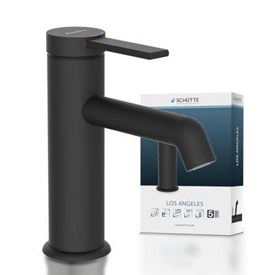 Schutte LOS ANGELES Wastafelkraan | Mat Zwart - 33106