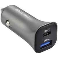 VOLTCRAFT CPS-38W/ 2 VC-RA381 USB-oplader 38 W 1x USB-A, 1x USB-C Zilver-zwart Auto - thumbnail