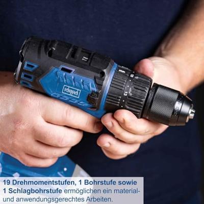 Scheppach accu klopboormachine 20v bc-cd60-x | zonder accu's en lader - 5909237900