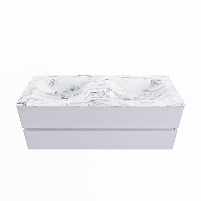 MONDIAZ VICA-DLUX 130cm badmeubel onderkast Cale 2 lades. Inbouw wastafel CLOUD dubbel zonder kraangat, kleur Glace. MONDIAZ VICA-DLUX 130cm badmeubel onderkast Cale 2 lades. Inbouw wastafel CLOUD dubbel zonder kraangat, kleur Glace.