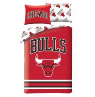 Chicago Bulls Dekbedovertrek 140 x 200 cm - 70 x 90 cm - polyester - rood - thumbnail