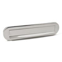 Briefplaat Ronald PVD glans nikkel - thumbnail