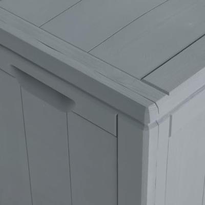 Tuinbox 90 L PP rattan grijs