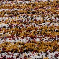 Boho&me Rond hoogpolig vloerkleed strepen Artisan - multi|okergeel - - thumbnail