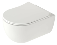 Plieger Wandcloset Pack Kansas Diepspoel Rimless Met Kansas D2 Closetzitting Slim 36x54.5 cm Wit - thumbnail