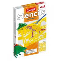 Quercetti Sagome dinosauriërs tekensjablonen 6-delig - thumbnail