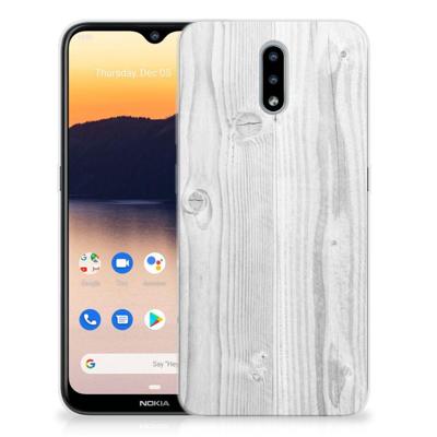 Nokia 2.3 | Bumper Hoesje | White Wood Nokia 2.3 | Bumper Hoesje | White Wood
