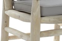 Tuinstoel DKD Home Decor Natuurlijk Lichtgrijs Teakboom 65 x 80 x 92 cm - thumbnail