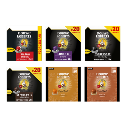 Proefpakket Douwe Egberts - 120 koffiecups