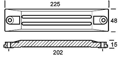 TEN01406AL - Spiegelanode Honda 75-130-225pk ALU