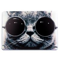 MacBook Retina 12 inch (A1534) Kat met zonnebril patroon beschermende Cover - thumbnail