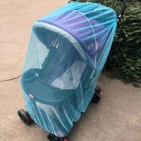 3 stuks 150cm baby kinderwagen Mosquito insect Shield netto veilig zuigelingen bescherming mesh wandelwagen accessoires muggengaas (blauw) - thumbnail