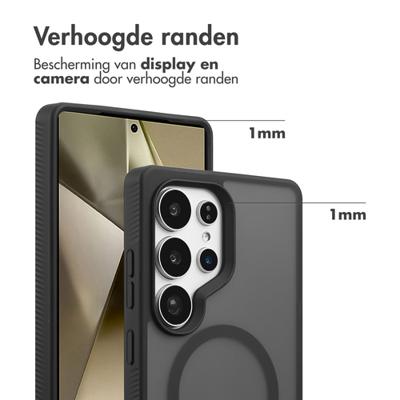 Accezz Rugged Frosted MagSafe Backcover voor Samsung Galaxy S25 Ultra Telefoonhoesje Zwart Accezz Rugged Frosted MagSafe Backcover voor Samsung Galaxy S25 Ultra Telefoonhoesje Zwart