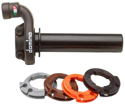 Domino gasdraaigreep armatuur "krk evo throttle grips krk alu sw 2-pull, without ha Domino gasdraaigreep armatuur "krk evo throttle grips krk alu sw 2-pull, without ha