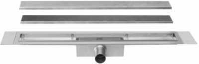 Easy Drain Compact TAF afvoergoot enkele plaat 90cm 30mm met Zero design rooster RVS edcomtaf900-30