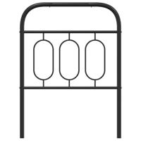 Hoofdbord 75 cm metaal zwart - thumbnail