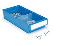 Treston 0830-6 Opslagmagazijn (b x h x d) 400 x 395 x 300 mm Lichtgrijs, Blauw 1 stuk(s) - thumbnail