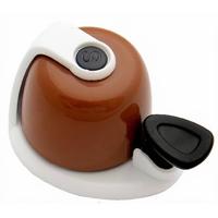 Simson fietsbel allure bruin-wit op kaart - thumbnail