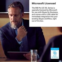 IMPACT MB Pro 2 UC ML - Headset - stereo - op oor - Bluetooth - draadloos - zwart - thumbnail