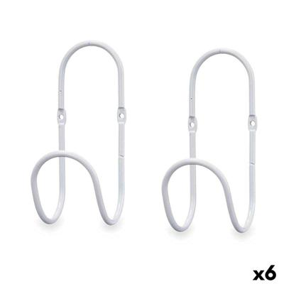 Hangers Gift Decor Wit Metaal Set 2 Onderdelen (6 Stuks)