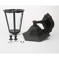 Smartwares Wandleuchte Classico Aluminium/Glas/schwarz 10.009.09 Buitenlamp (wand) E27 Zwart - thumbnail