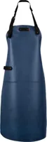 Xapron Leather long apron 82cm navy - thumbnail