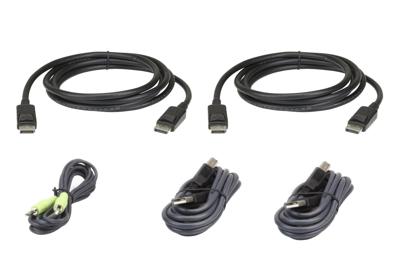 Aten 2L-7D03UDPX5 toetsenbord-video-muis (kvm) kabel 3 m Zwart Aten 2L-7D03UDPX5 toetsenbord-video-muis (kvm) kabel 3 m Zwart