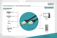 Digitus DK-1644-A-050-BL-10 RJ45 Netwerkkabel, patchkabel CAT 6A S/FTP 5.00 m Zwart 1 stuk(s) - thumbnail