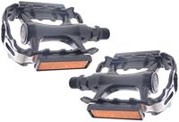 Edge pedaalset mtb low profile met polish zijkant aluminium zwart - thumbnail