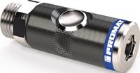 Promat/Tecwerk Luchkoppeling met drukknopontgrendeling | DN 7,4, buitenschroefdraad aluminium | schroefdraad G 1/4? 13,16 mm - 4000351990 - thumbnail