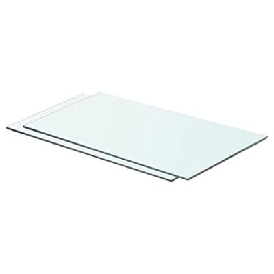 Wandschap transparant 80x20 cm glas