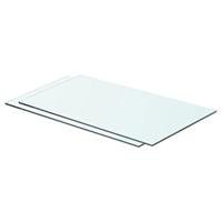 Wandschap transparant 80x20 cm glas - thumbnail