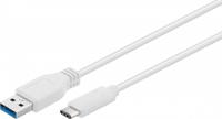 USB 3.2 GEN 1 (USB3.0) Aansluitkabel - USB-C naar USB-A - 5Gbit/s - USB adapter - OTG kabel - 0,2m - Wit - thumbnail