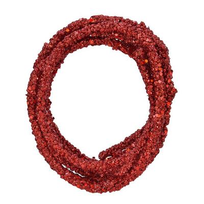 Guirlande foam paillet l180 cm kerstrood Decoris - Decoris