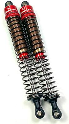 Absima aluminium schokdempers, rood, 110mm voor 1/10 auto