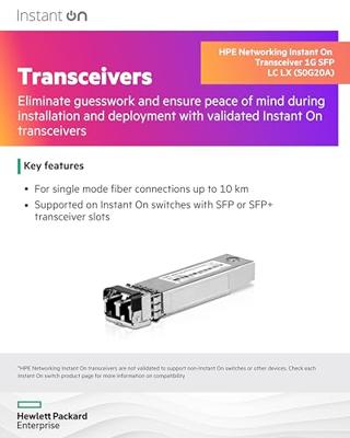 SFP Singlemode Vezelmodule HPE S0G20A