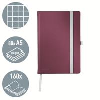 Leitz 44861028 Notitieboek Geruit Granaatrood Aantal paginas: 80 DIN A5 - thumbnail