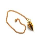 Pendel Messing Punt met Dakje Goudkleurig - thumbnail